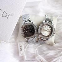 ราคา งานจริงนาฬิกาหญิง Gedi watch งานแท้หน้าปัดเหลี่ยม (1268006391)