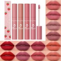 ราคา 12 สี Matte Velvet Lip Glaze - Silky Mousse Lip Mud - Liquid Lip Gloss - Waterproof Non-stick Cup Lip Tint - Nude Lipstick Pen - Foggy Lip Glaze - Lip Makeup Cosmetic (29867375584)