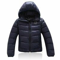 ราคา (พร้อมส่ง)Down Jacket เสื้อกันหนาวเด็กขนเป็ดแท้ Fill Down90% ผ้าร่มกันลมกันน้ำ มี Hood มาพร้อมถุงเก็บ สีกรมท่า (100) (1097571872)