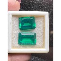 ราคา มรกต พลอย Columbia โคลัมเบีย Emerald Lab 20x16.50mm.26กะรัต (25900848901)
