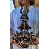ราคา ท้าวเวสสุวรรณทรงราหู ท่านทองล้น วัดเขาช่องลม (ขนาด 12 นิ้ว) **องค์พิเศษ 2 K ซาติน *องค์นี้มีรอยบิ่น (19469192760)