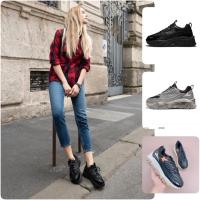 ราคา AKIII Classic chunky Sneaker made in Korea (ผู้ใหญ่) - สีดํา/เทา (24475219352)