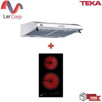 ราคา (TEKA) เครื่องดูดควัน 60 ซม. C 605 SS + เตาฝังกระจกเซรามิก 2 หัว VE 2 NK (21689294972)