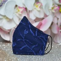 ราคา แมส แมสลูกไม้ แมสปิดปาก แมสปิดจมูก ผ้าปิดจมูก ผ้าปิดปาก mask กรอง3ชั้น มีช่องสอดแผ่นกรอง #J557 น้ำเงินกรม (6942760529)