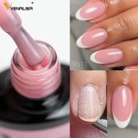 ราคา VENALISA Rubber Base Coat Color Nail Gel Polish Jelly Semi Transparent French Nail Camouflage Soak off UV LED Nail Gel V (26861781986)