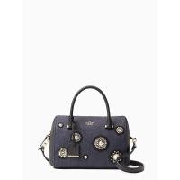 ราคา ของแท้ Kate Spade cameron street embellished denim large lane - Port Blue **พร้อมส่ง** (1443036935)