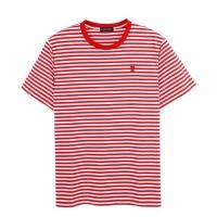 ราคา ELLE HOMME เสื้อยืดคอกลม แขนสั้น ผ้าค๊อตตอน ลายริ้ว ทรงหลวม มีให้เลือก 2 สี รุ่น W8K916 (25487584188)