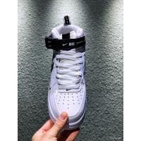 ราคา แท้ 100% Nike Air Force 1 Mid 07 LV8 เบาะลม, วิ่งที่สะดวกสบาย {1st ดำและขาว}{2nd สีน้ำเงิน}{3nd สี (25008096758)