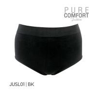 ราคา Jintana กางเกงชั้นใน จินตนา รุ่น Pure Comfort รหัส JUSL01 สีดำ กางเกงในผ้าทอ ยืดหยุ่น นุ่ม กางเกงในใส่สบาย ไม่เข้าวิน (11819852448)