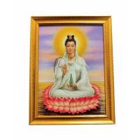 ราคา รูปภาพเจ้าแม่กวนอิม (พระโพธิสัตว์กวนอิม) พร้อมอัดกรอบ+กระจก ขนาด 23x30 cm (24428086504)