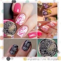 ราคา แผ่นปั๊มกลม ลาย ดอกไม้ เถาวัลย์ opi essie orly zoya (351593267)