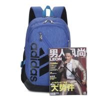 ราคา [Ship within 24 hours] Adidas กระเป๋าเป้สะพายหลังแฟชั่นกระเป๋านักเรียนสีดำ / น้ำเงิน (29471709754)