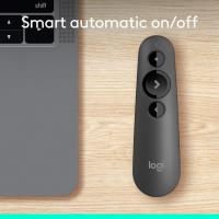ราคา Logitech R500s Laser Presentation Remote Clicker with Dual Connectivity Bluetooth or USB for Powerpoint, Keynote, Google (29529995460)