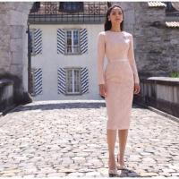 ราคา เดรสออกงานทรงสวยเรียบหรู ดีไซน์สวย (1756386386)