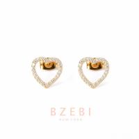 ราคา BZEBI ต่างหูทอง แฟชั่น มินิมอล หัวใจ สแตนเลส เกาหลี ผู้หญิง แฟชั่นเกาหลี แบบหนีบ น่ารัก มินิมอล ย้อนยุค สวย ต่างหู ต่างหู เพชร ขนาดกะทัดรัด สําหรับผู้หญิง 92e (5393074664)