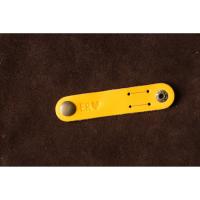 ราคา (เหลือง)ที่เก็บสายชาร์จ สายรัดหูฟัง หนังแท้ ตอกชื่อฟรี (4073108515)