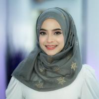 ราคา ฮิญาบอิสลาม ผ้าพันยาววิสคอส ลายเกล็ดหิมะ สำหรับใส่ออกงานรายอหรือใส่เที่ยวก็ได้ HL54วาริสมุสลิม (23975395096)