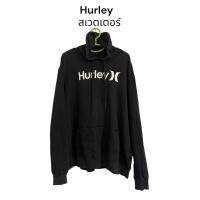 ราคา เสื้อสเวตเตอร์มีฮู้ดHurleyสีดำอก50ยาว29มีแถม (25689537643)