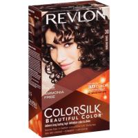 ราคา Revlon ColorSilk Hair Color, 30 Dark Brown (สีน้ำตาลเข้มดำทึบ) (4037999589)