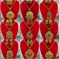 ราคา สร้อยคอทองลงยา เครื่องประดับชุดไทย สร้อยคอชุดไทย สร้อยคอลงยาสีทอง (23480868251)