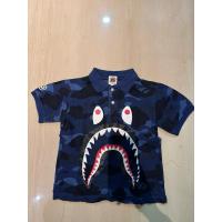 ราคา A BATHING APE เสื้อโปโล bape kids โดยการอาบน้ํา ape army shark สีน้ําเงิน (26029144817)