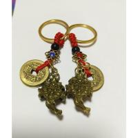 ราคา พวงกุญแจกบคาบเหรียญหร้อมเหรียญเงิน หนุนนำโชคลาภเงินทอง (25556524389)