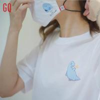 ราคา BD7R //GQ X Dinosad เสื้อยืดผ้าสะท้อนน้ำ สกรีนลาย วันนี้ไม่เห็นค่าวันหน้ามาใหม่! (15460930608)