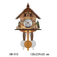 ราคา Retro Nordic สไตล์นาฬิกากุ๊กกูเยอรมันสีดำป่าไม้ Cuckoo นาฬิก (18395634636)