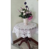 ราคา ผ้าถักโครเชต์-ดอยลี่ ขนาด 80-90 cm/33-34 " ฝีมือปราณีต สำหรับปูโต๊ะ ตกแต่งบ้าน (23306301041)