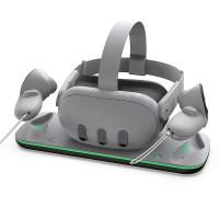 ราคา แท่นชาร์จหมวกกันน็อค พร้อมไฟ LED อุปกรณ์เสริม สําหรับ Meta Quest VR Quest 3 (25872073331)
