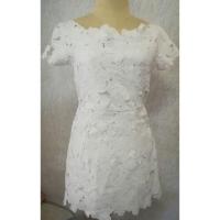 ราคา Lady Ribbonเดรสลูกไม้เปิดไหล่ (1927351316)