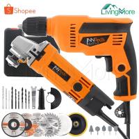 ราคา (แพ็คคู่) InnTech เครื่องเจียร หินเจียร ลูกหมู 4 นิ้ว 1,050W + สว่านไฟฟ้า 3 หุน 720W รุ่น IT-954 + IT-606 (25289196882)