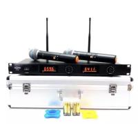 ราคา ไมโครโฟน ไมค์ลอยไร้สาย ชุดไมค์ลอยคู่ประชุม ร้องเพลง พูด UHF WIRELESS Microphone ปรับความถี่ได้ aone A-888-A-UHF (11545690585)