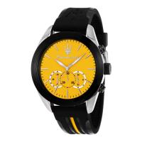 ราคา Maserati R8871612045 Traguardo Silicone strap Black-Yellow 45mm. นาฬิกา นาฬิกาข้อมือ นาฬิกาข้อมือผู้ชาย (24172497765)