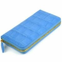 ราคา crocodile purse sky blue1zip กระเป๋าสตางค์ใบยาว (7996998025)