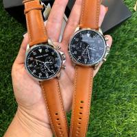 ราคา พร้อมส่งของแท้ Michael Kors MK8333 (45mm) Gage Chronograph Black Dial Tan Leather Men's Watch (4625735749)