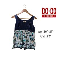 ราคา CC-OO เสื้อแขนกุด ผ้าซาติน ชายระบาย อก 30"-31" (24678973540)