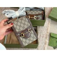 ราคา [ต้นฉบับระดับเดียว] ต้นฉบับ กุชชี่ กุชชี่ สไตล์ใหม่ 1955 กระเป๋าโทรศัพท์มือถือ GG ม้าบิต สายตายาวตา (26021603926)