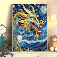 ราคา DIY ภาพวาดสีน้ำมันดิจิตอล Graffiti ทาสีมังกร Series HAND-filled ภาพวาดสีน้ำมันมือ high-end Decompre (26358043973)