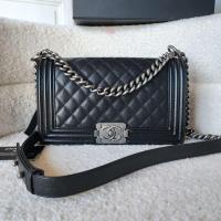 ราคา Chanel boy 10 black caviar skin (27271085384)