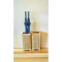 ราคา กล่องใส่ร่ม ใส่ไม้กวาด ไม้สักงานดิบ 50*23*23ซม (26604731304)