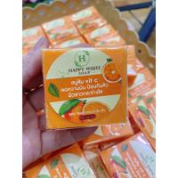 ราคา สบู่ส้มวิตามินซีC ล้างหน้าใส happy white (1ก้อน) (25762203789)