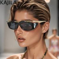 ราคา Yแว่นตากันแดดแนวพังค์ทรงรีกรอบเล็กๆสำหรับสตรีแว่นกันแดดทรงกลมสไตล์วินเทจสำหรับสตรี2024หรูหรา UV400 (27816145987)