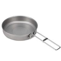 ราคา ❥ Titanium Ultralight Frypan Outdoor Camping Hiking Picnic Cooking Frying Pan (29459604807)