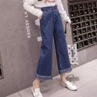 ราคา กางเกงยีนส์ เอวยืด ขาบานขากระบอก ฟรีไซส์ ยืดสุดถึง XL (4332689697)