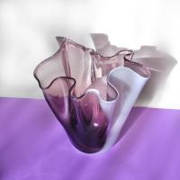 ราคา murano.thing แจกันเป่าแก้ววินเทจทรงผ้าเช็ดหน้า (10921568981)