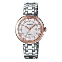 ราคา Casio Sheen นาฬิกาข้อมือผู้หญิง สายสเตนเลส รุ่น SHE-4033SG-7A - สีเงิน (1489761696)