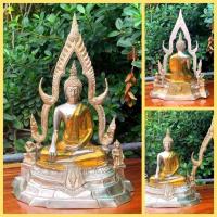 ราคา พระพุทธชินราชเนื้อเงินยวงจีวรลงทอง ปลุกเสกวัดพระศรีรัตนมหาธาตุ(หน้าตัก5นิ้ว สูง30ซม.)บูชาเสริมอำนาจบารมีสิริมงคล (14823722997)