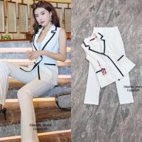 ราคา ชุดเซตขายาว ชุดสูท เสื้อสูทตัวยาว+กางเกงขายาว สวยๆ ชุดทำงาน งานป้าย arabella (20871398100)