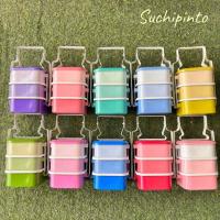 ราคา ปิ่นโตขนาดเล็ก รุ่นทรงเหลี่ยมเบนโตะ 3ชั้น กว้าง 11 ซม. สุ่มสี (44054282691)